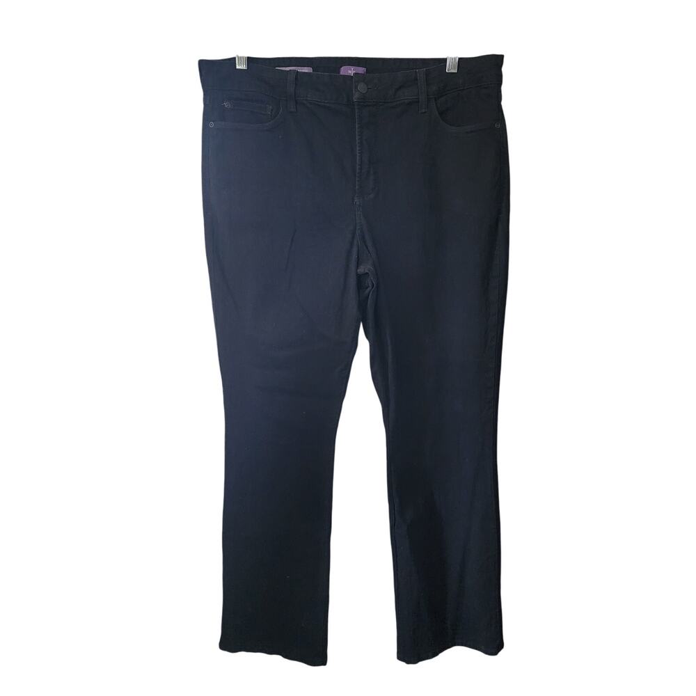 NYDJ Black  Barbara Bootcut Stretch Tummy Control High Rise Jeans Plus Size 18W